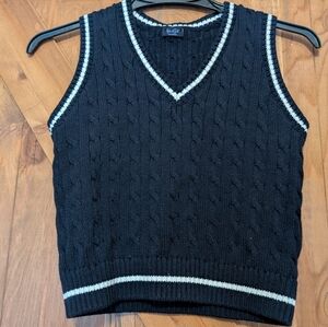 John Galt Cable Knit Sweater Vest